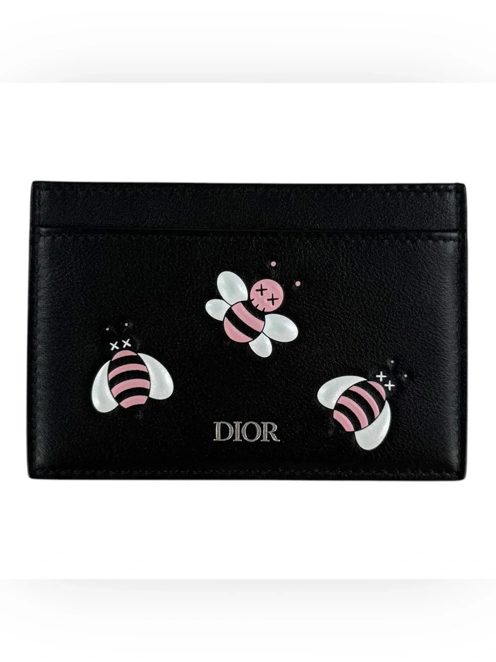 Dior x KAWS Bee Leather Card Holder Wallet